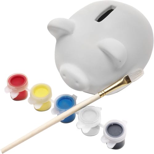 Plaster piggy bank