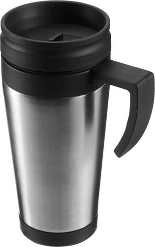 Stainless steel travel mug
