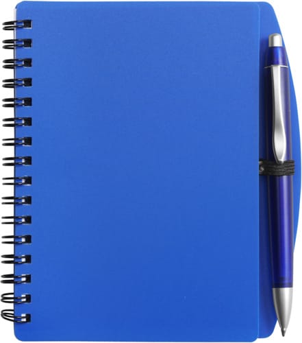 PP notebook with ballpen