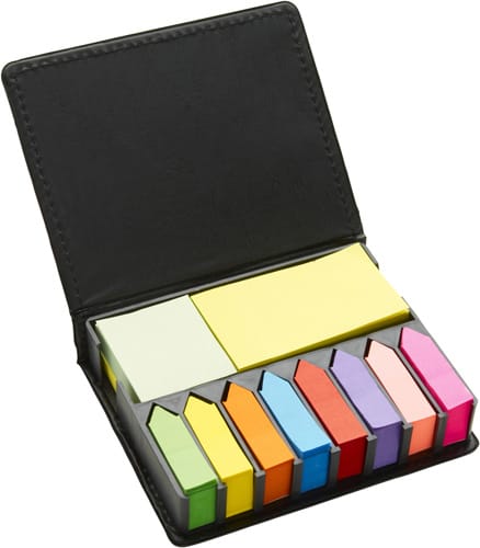 PU holder with sticky notes