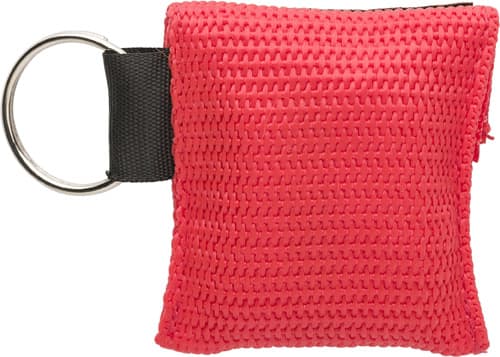 Polyester pouch with CPR mask