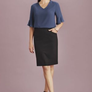 Womens Siena Bandless Pencil Skirt