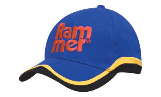 Brushed Heavy Cotton with Insert Trim to Peak and Crown