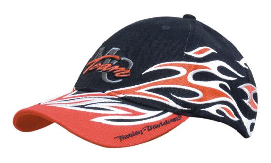 Brushed Heavy Cotton with Flame Embroidery