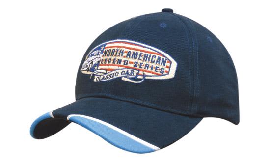 Brushed Heavy Cotton with Piped Peak Indents