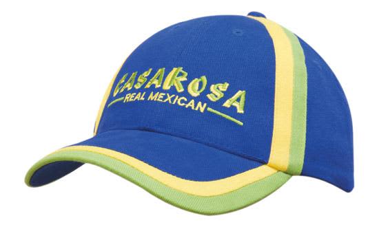 Brushed Heavy Cotton with Inserted Trim to Peak & Crown