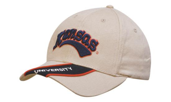 Brushed Heavy Cotton with Peak Insert & Piping