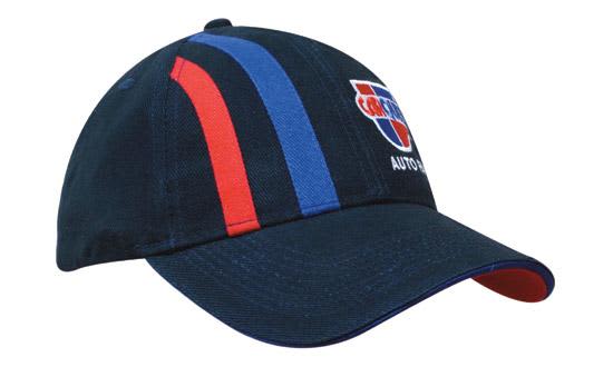 Brushed Heavy Cotton with Thin Trim over Crown