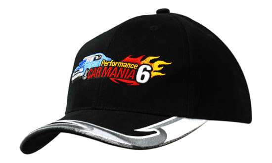 Brushed Heavy Cotton with Embroidery Design on Peak