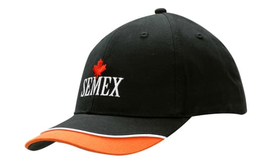 Brushed Heavy Cotton with Trim & Piping on Peak