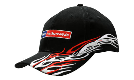 Brushed Heavy Cotton with Peak & Crown Flame Embroidery