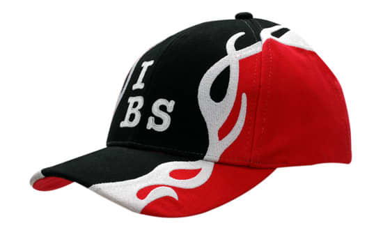 Brushed Heavy Cotton with Flame Embroidery on Crown & Peak