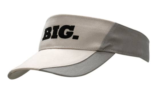 Brushed Heavy Cotton Visor with Peak inserts