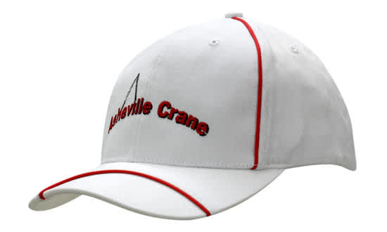 Brushed Heavy Cotton with Piping on Crown & Peak