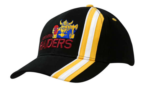 Brushed Heavy Cotton with Stripes & Piping on Crown & Peak