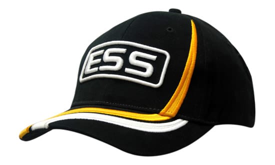 Brushed Heavy Cotton with Crown & Peak Inserts/Embroidery