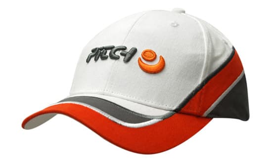 Brushed Heavy Cotton with Inserts/Embroidery on Crown & Peak