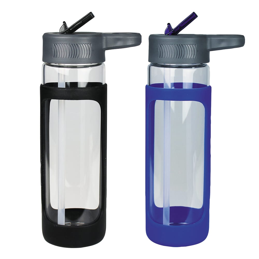 Glass Bottle w/ Silicone Cover 600ml