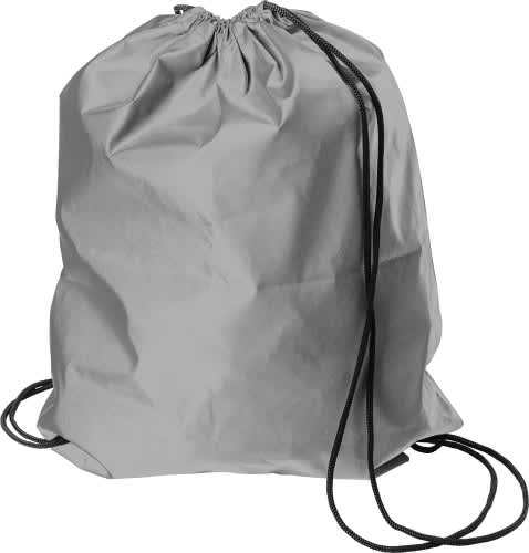 Synthetic fibre (190D) reflective drawstring backpack