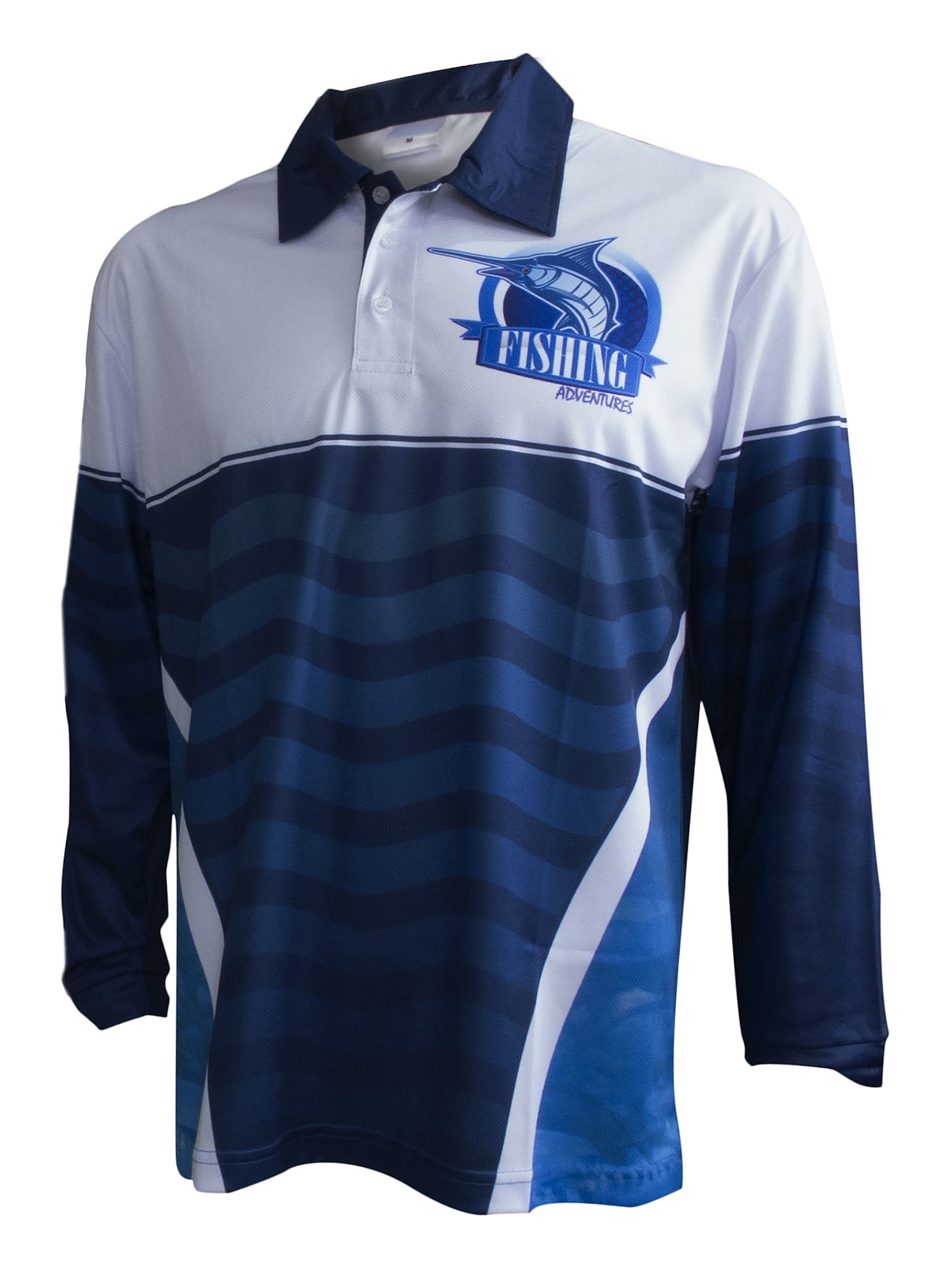 443_LARGE_FishingAdventures.jpg Fishing Polo Shirt Adult Unisex