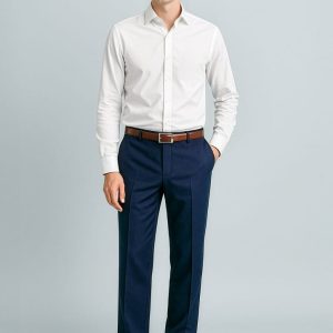 Mens Cool Stretch Flat Front Pant (Stout)