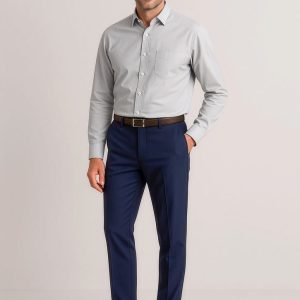 Mens Siena Slim Fit Flat Front Pant (Regular)