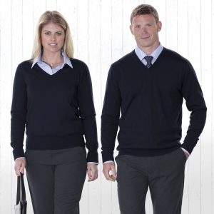 Merino Detailed Vee Pullover - Mens