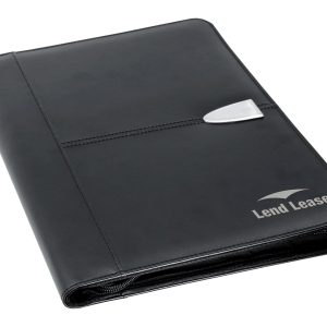 Bradford A4 Leather Zip Portfolio