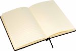 Toronto A5 Notebook,Black/Dark Grey Trim