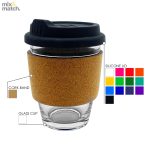 Jelly Bean In Cork Band Glass Coffee Cup
