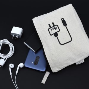 Calico Tech Pouch 14.5cm x 22.5cm x 5cm