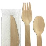 4pcs Wooden Cutlery Set