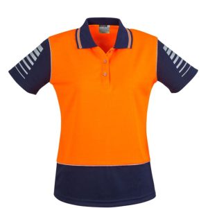 Womens Hi Vis Zone Short Sleeve Polo