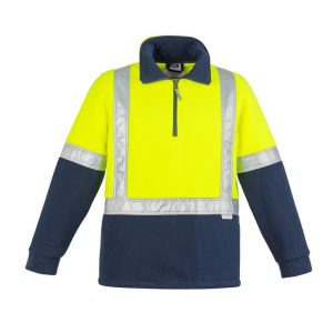 Unisex Hi Vis Polar Fleece Pullover - Shoulder Taped