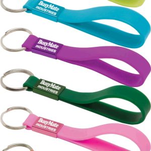 Silicone Sling Keyring - Indent