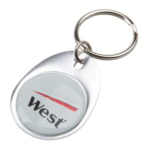 Rainbow Keyring (30x40mm egg) - Indent