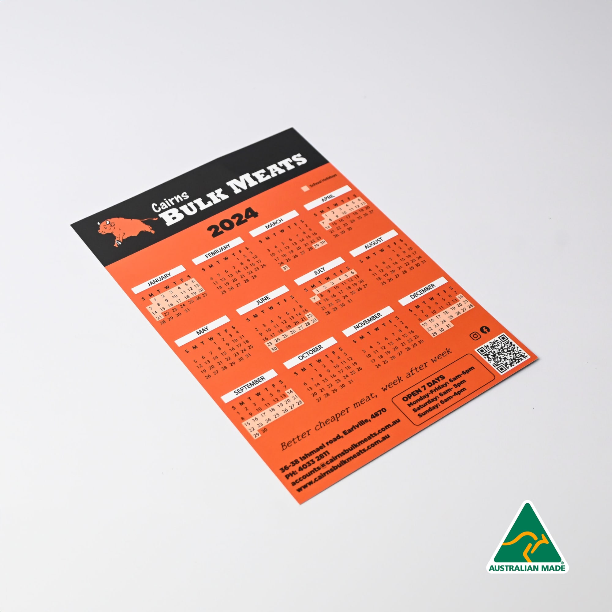 Magnetic Tab Calendar