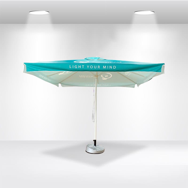 3x3m Square Sublimation Market Umbrellas With Valances