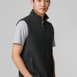 Mens Plain Micro Fleece Vest