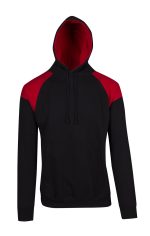 Mens Shoulder Contrast Panel Hoodie