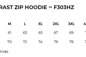 Mens Shoulder Contrast Zip Hoodie