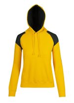 Womens/Juniors Shoulder Contrast Panel Hoodie