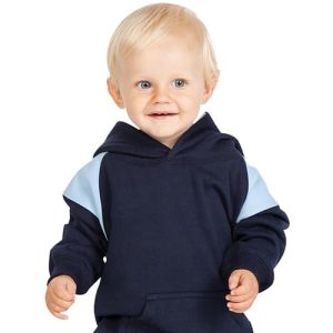 Kids Shoulder Contrast Panel Hoodies