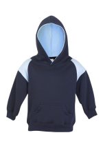Kids Shoulder Contrast Panel Hoodies