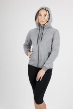 Womens/junior 320gsm Soft cotton/bonded polar fleece Hoodie