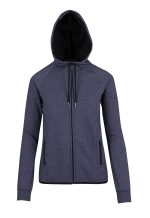 Womens/junior 320gsm Soft cotton/bonded polar fleece Hoodie