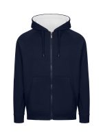 Mens Unbrushed Stripe Sleeve Hoodie