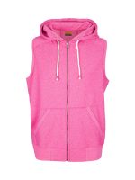 Mens Heather SLEEVELESS ZIP Hoodies - Greatness Range