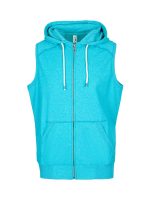 Mens Heather SLEEVELESS ZIP Hoodies - Greatness Range