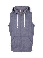 Mens Heather SLEEVELESS ZIP Hoodies - Greatness Range